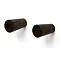 Wooden Robe Hooks Dark Oak (Pack of 2) Large Image