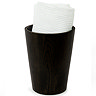 Wooden Round Bin Dark Oak