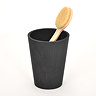 Wooden Round Bin Dark Oak