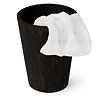 Wooden Round Bin Dark Oak