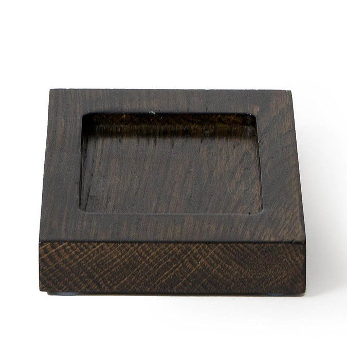 Wooden Soap Dish Dark Oak  Profile Large Image