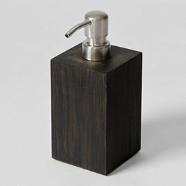 Wooden Soap Dispenser Dark Oak Medium Image