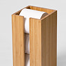 Wooden Spare Toilet Roll Storage Box Bamboo  Standard Large Image