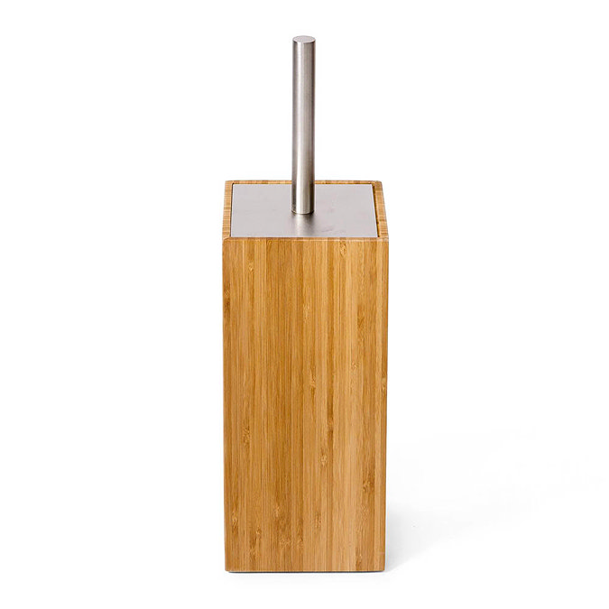 Wooden Toilet Brush & Holder Bamboo  Feature Large Image