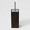 Wooden Toilet Brush & Holder Dark Oak  Profile Large Image