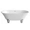 Wycombe 1595 Double Ended Bath with Chrome Feet Feature Large Image