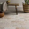 Wyndhurst Beige Cobble Stone Effect Anti-slip Wall and Floor Tiles 113 x 226mm