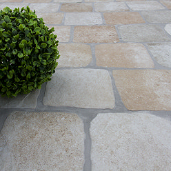 Wyndhurst Beige Cobble Stone Effect Anti-slip Wall and Floor Tiles 150 x 150mm