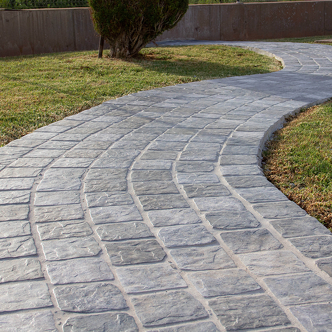Wyndhurst Dark Grey Cobble Stone Effect Anti-slip Wall and Floor Tiles 150 x 150mm