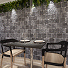 Wyndhurst Dark Grey Cobble Stone Effect Anti-slip Wall and Floor Tiles 150 x 150mm