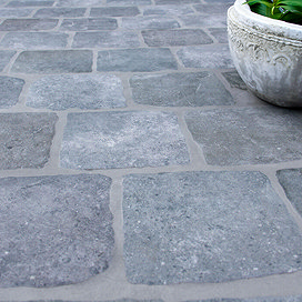 Wyndhurst Dark Grey Cobble Stone Effect Anti-slip Wall and Floor Tiles 150 x 150mm