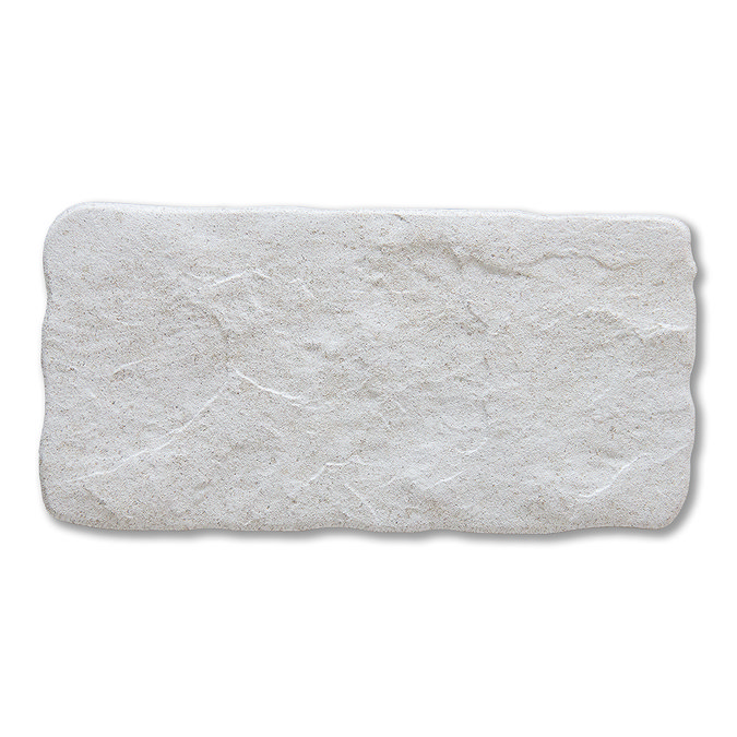 Wyndhurst White Cobble Stone Effect Anti-slip Wall and Floor Tiles 113 x 226mm