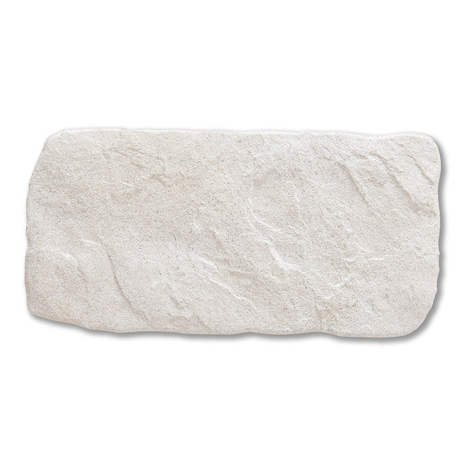 Wyndhurst White Cobble Stone Effect Anti-slip Wall and Floor Tiles 113 x 226mm