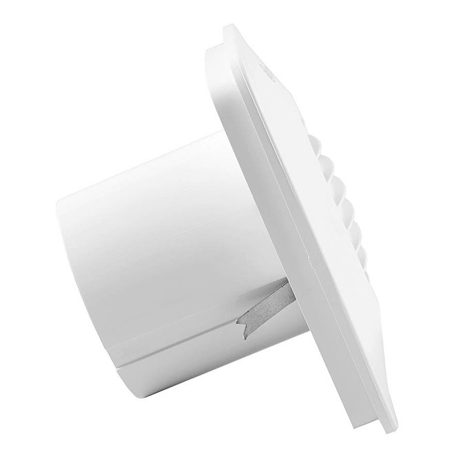 Xpelair DX100HTS Simply Silent 4" Square Bathroom Extractor Fan with Humidistat, Timer & Wall Kit -