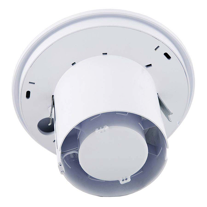 Xpelair LV100 Simply Silent 4" Round Bathroom Extractor Fan with Timer + Wall Kit  Feature Large Ima
