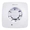 Xpelair LV100 Simply Silent 4" Square SELV Bathroom Fan with Timer + Wall Kit - 93032AW  Profile Lar