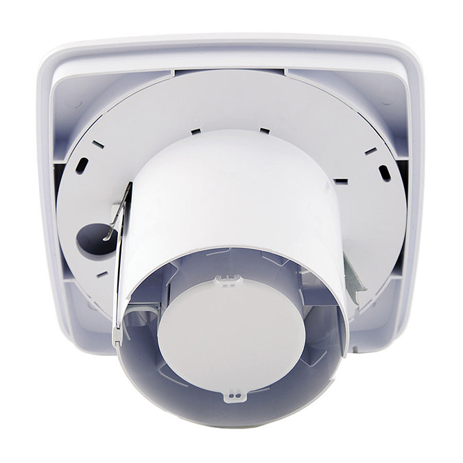 Xpelair LV100S Simply Silent 4" Square SELV Bathroom Fan + Wall Kit - 93031AW  Feature Large Image