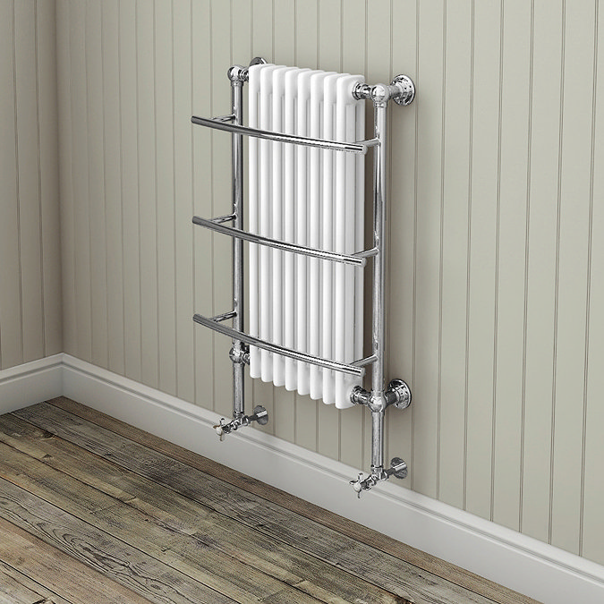 Chatsworth Yale Traditional Wall Hung Towel Rail Radiator (635 x 1000mm)