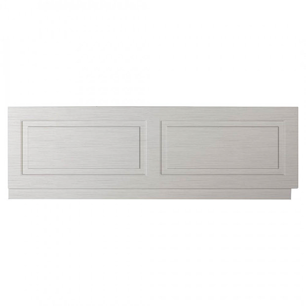 York 1700 x 700 Single Ended Bath Inc. Grey Panels | Victorian Plumbing UK