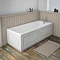 York 1800mm White Ash Traditional Front Bath Panel & Plinth  Profile Large Image