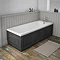 York 700mm Dark Grey Traditional End Bath Panel & Plinth Profile Large Image