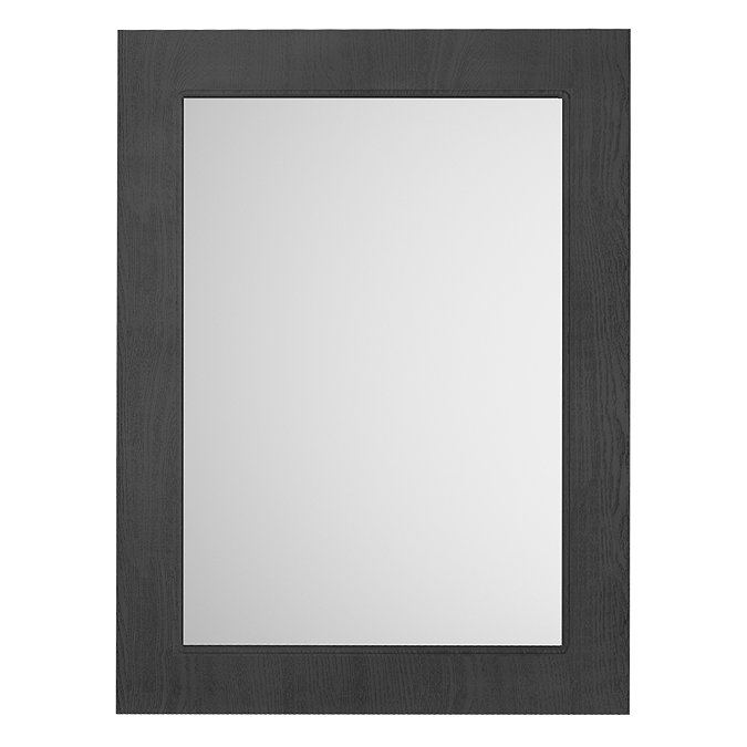 York 800 x 600mm Traditional Dark Grey Mirror Large Image