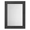 York 800 x 600mm Traditional Dark Grey Mirror Large Image