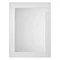 York 800 x 600mm Traditional White Ash Mirror Large Image