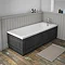 York 800mm Dark Grey Traditional End Bath Panel & Plinth  Profile Large Image