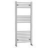 York Flat Heated Towel Rail - W500 x H1200mm - Chrome Large Image