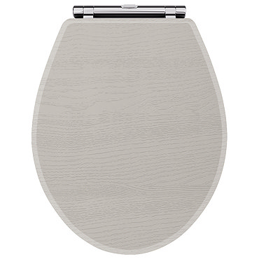 York Grey Top Fixing Soft Close Toilet Seat  Profile Large Image