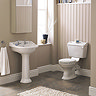 York Traditional Close Coupled Toilet with Soft Close Seat