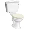 York Traditional Close Coupled Toilet + Ivory Soft Close Seat Large Image