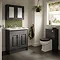 York Traditional Dark Grey Bathroom Basin Unit (820 x 470mm)  Standard Large Image