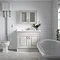 York Traditional Grey Bathroom Basin Unit (1020 x 470mm) - 1 Tap Hole Feature Large Image