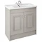 York Traditional Grey Bathroom Basin Unit (1020 x 470mm) - 1 Tap Hole Large Image