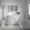 York Traditional White Ash Bathroom Basin Unit (1020 x 470mm) - 1 Tap Hole Feature Large Image