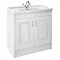 York Traditional White Ash Bathroom Basin Unit (1020 x 470mm) - 1 Tap Hole Large Image
