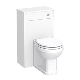 York Traditional White Ash BTW WC Unit with Pan & Top-Fixing Seat Medium Image