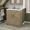 York Traditional Wood Finish Bathroom Basin Unit (800 x 460mm)  Feature Large Image