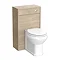 York Traditional Wood Finish BTW WC Unit with Pan & Top-Fixing Seat Large Image