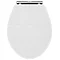 York White Ash Top Fixing Soft Close Toilet Seat Large Image