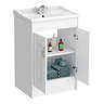 York Traditional White Ash Bathroom Basin Unit (600 x 460mm)  Standard Large Image