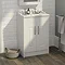 York Traditional White Bathroom Basin Unit (600 x 460mm)  Feature Large Image