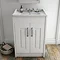 York Traditional White Bathroom Basin Unit (600 x 460mm)  Profile Large Image