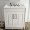York Traditional White Bathroom Basin Unit (800 x 460mm) Feature Large Image