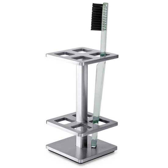 Zack Abacco Toothbrush Holder Stainless Steel 40267 at Victorian
