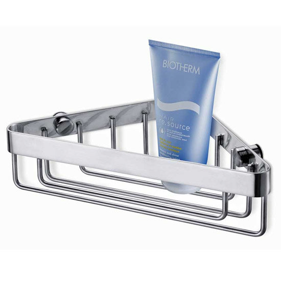 Zack Foccio Corner Shower Basket - Stainless Steel - 40316 Large Image