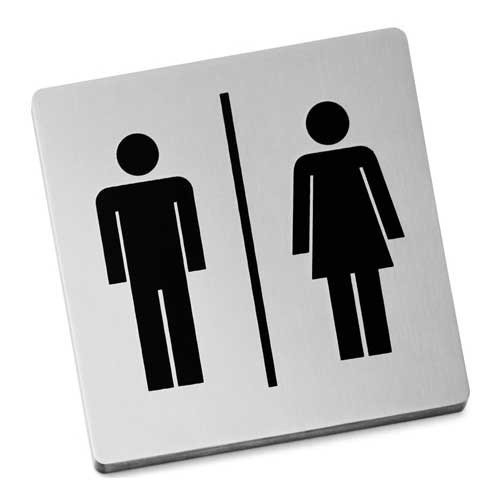 Zack Indici Information Sign - Stainless Steel - Man/Woman - 50712 at ...