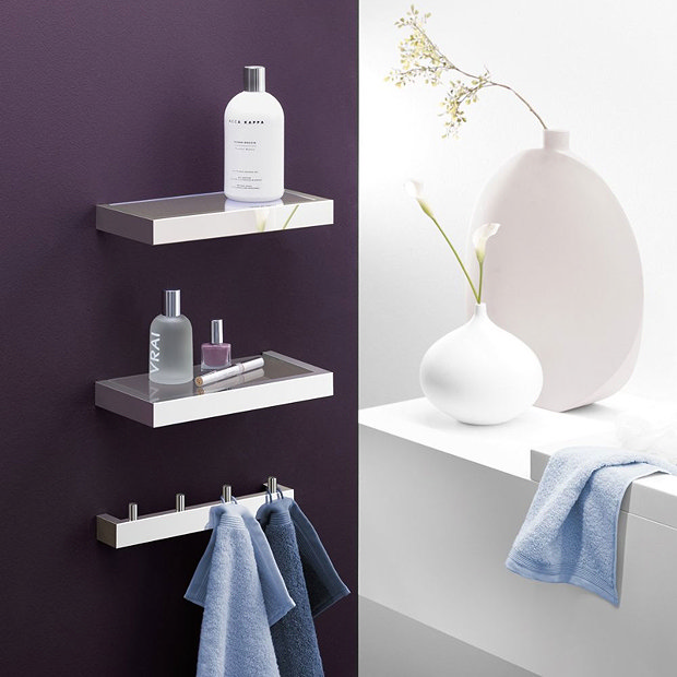 Zack Linea 26.5cm Bathroom Shelf Online At Victorian Plumbing.co.uk